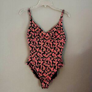 J. Crew Watermelon Print One-Piece Swimsuit Medium